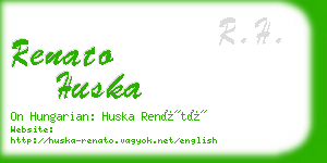 renato huska business card